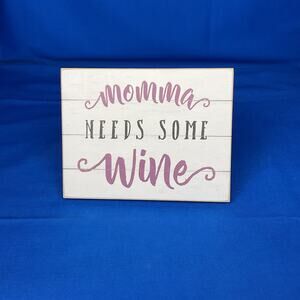 Inhale Exhale Wood Sign - Rustic Grey Farmhouse Decor - Minimalist Shelf Sitter